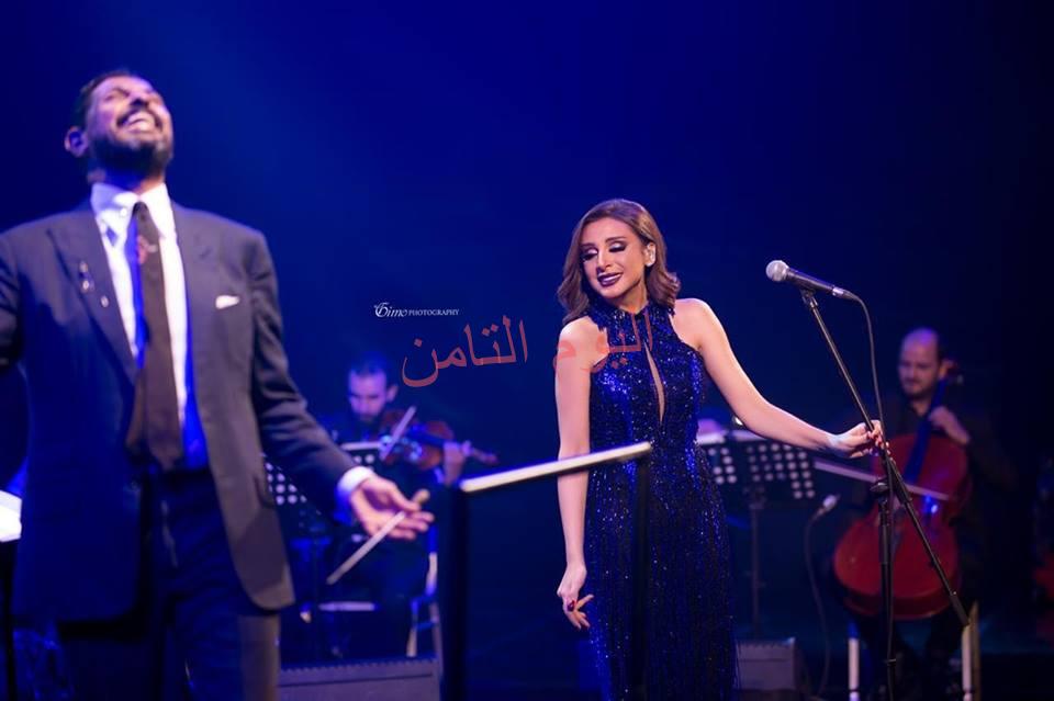 أنغام أضاءت سماء الأسكندريه بأقوى الحفلات بمصاحبه المايسترو هانى فرحات 569