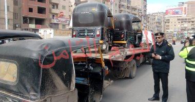 تحرير 1317 مخالفة مرورية فى حملة مكبرة بالمنوفية