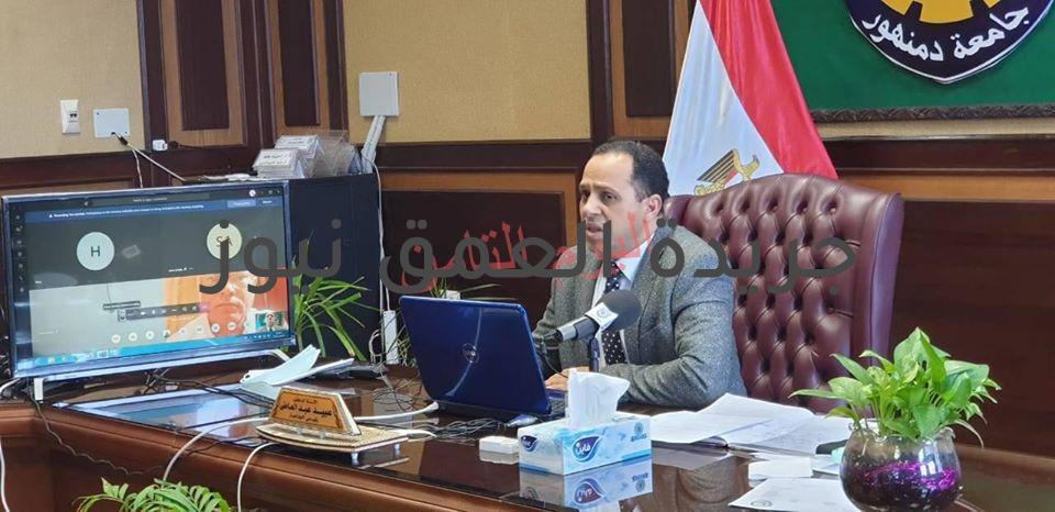 غرفة مركزية بجامعة دمنهور للمتابعة اليومية للإجراءات الإحترازية لمواجهة الفيروس