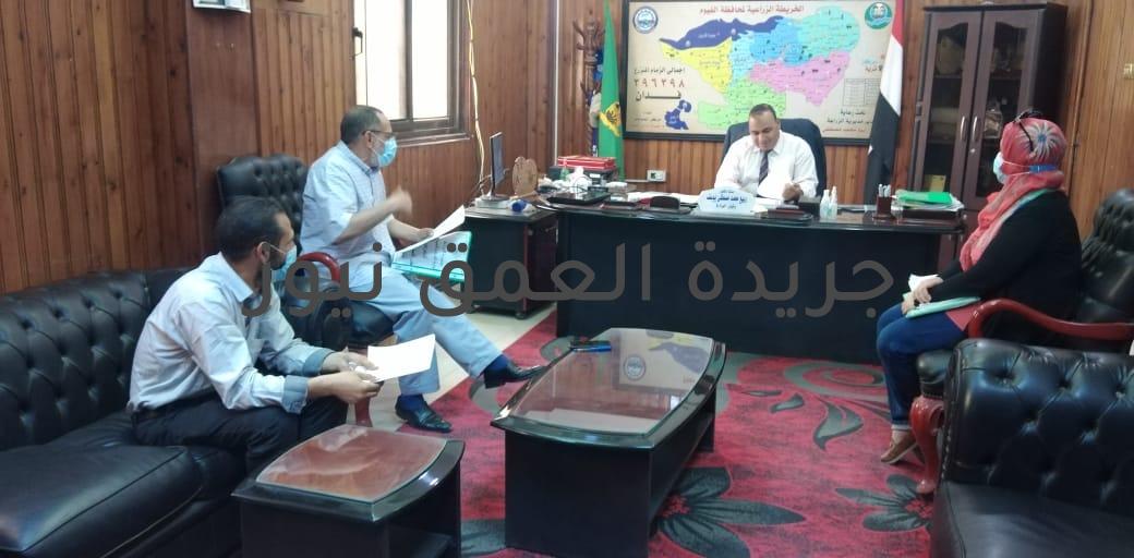 وكيل زراعة الفيوم الاجتماع الدورى للجنة تطوير مراكز تجميع الألبان بالمحافظة كتبت فاطمه رمضان