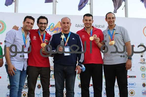 ختام منافسات فرق وفردى المسدس والبندقية هواء ضمن فعاليات البطولة العربية للرماية