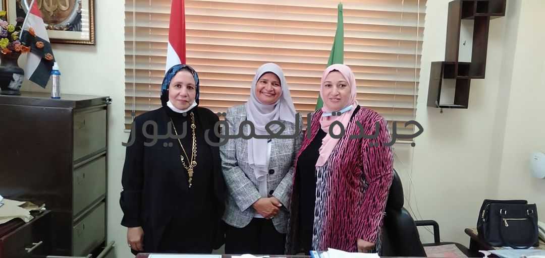 هاله عاشور تستقبل مقرر المجلس القومى للمرأة بالقليوبية