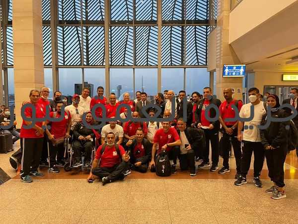 وزير الرياضة يودع البعثة المصرية البارالمبية بمطار القاهرة قبل توجهها لليابان