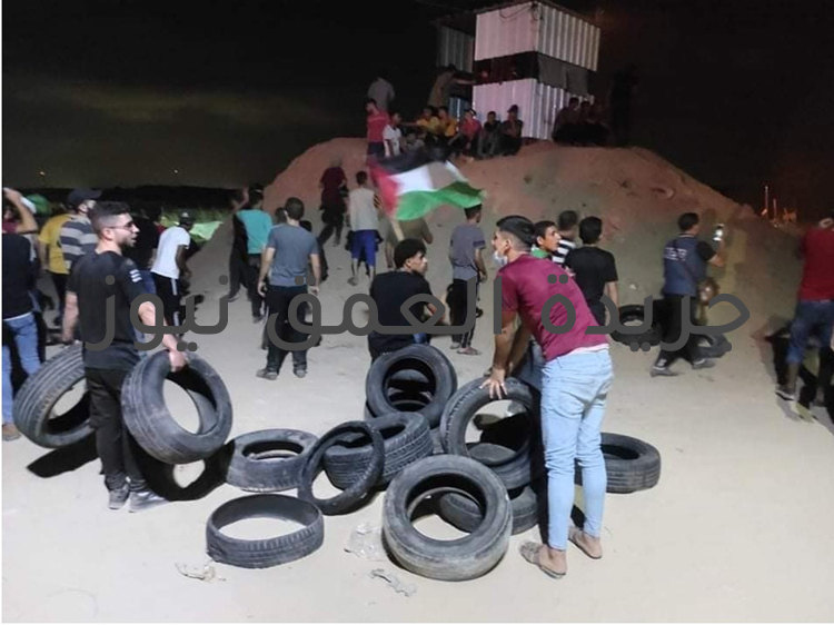 إصابات بين الفلسطينيين خلال فعاليات الإرباك الليلي شمالي غزة