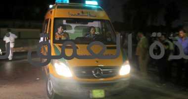 إصابة 6 أشخاص إثر انقلاب مينى باص داخل ترعة بالبدرشين