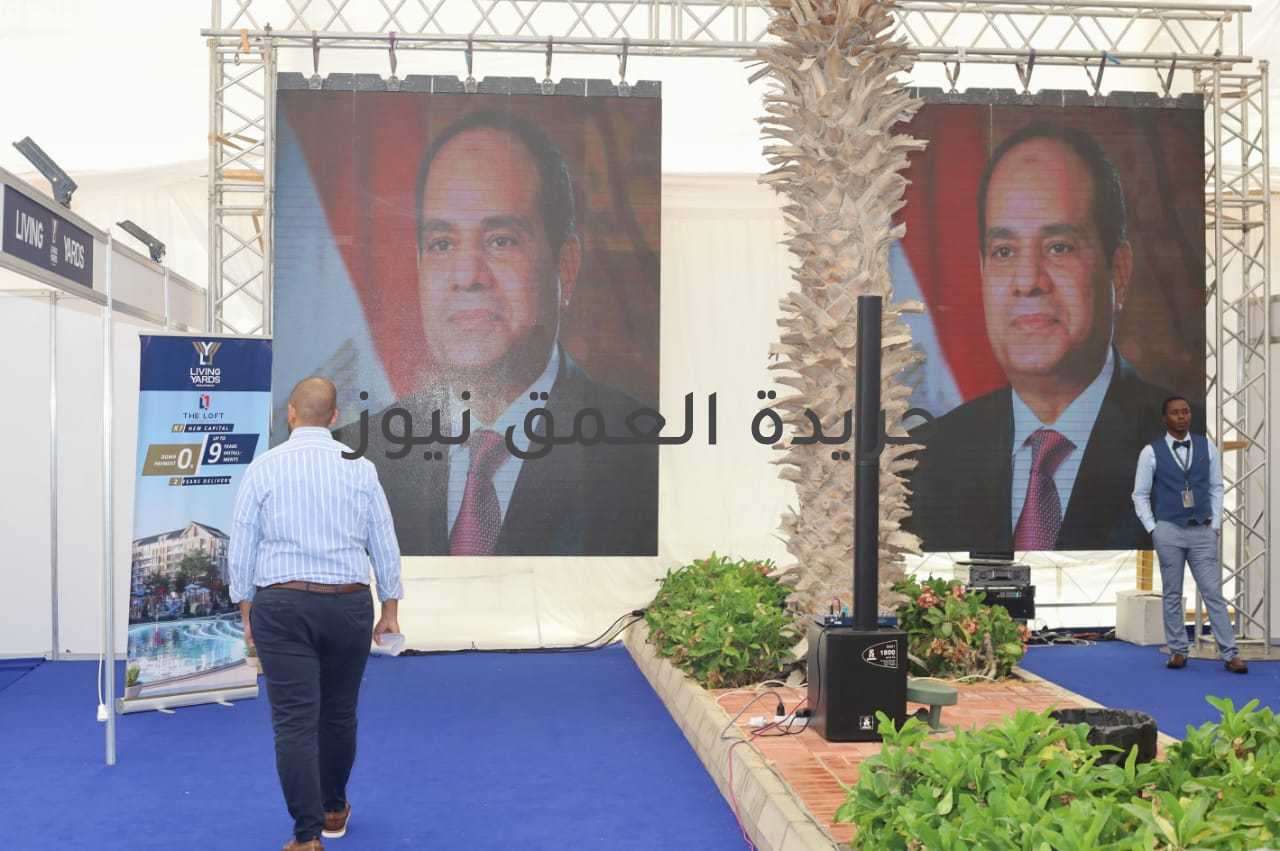 الرئيس السيسي تزين معرض العاصمة الإدارية الجديدة في بورسعيد