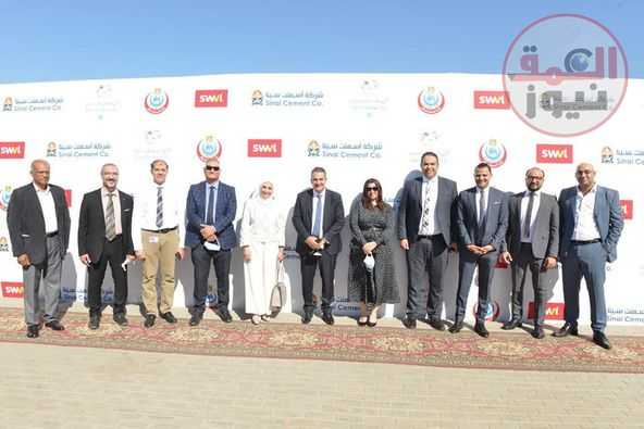 برعاية وزارة الصحة حملة تطعيم ضدد كورونا بالتعاون بين أسمنت سيناء وكايرو فستيفال وسويفل