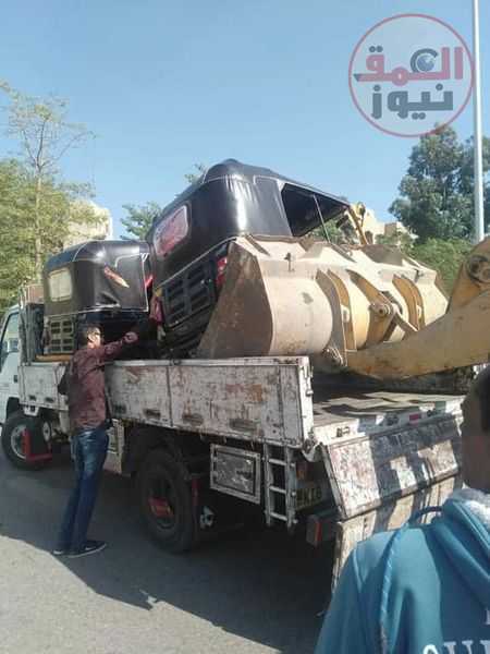 ضبط ١٠٢ توك توك في حملة مرورية في فارسكور