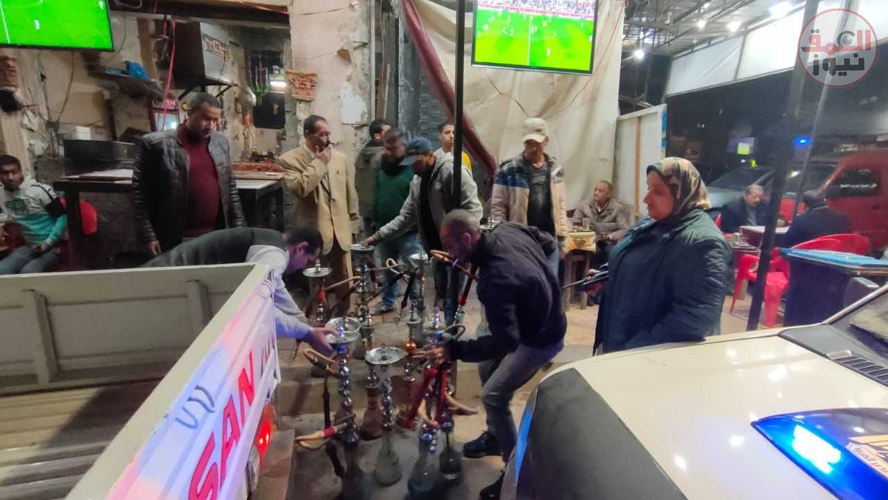 غرب الإسكندرية تغلق منشأه والتحفظ على ٨٣ إشغال متنوع