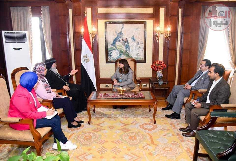 وزيرة الهجرة تستقبل ... الأنبا سارافيم أسقف مصر في «أوهايو وميتشجن وإنديانا»(العمق نيوز)