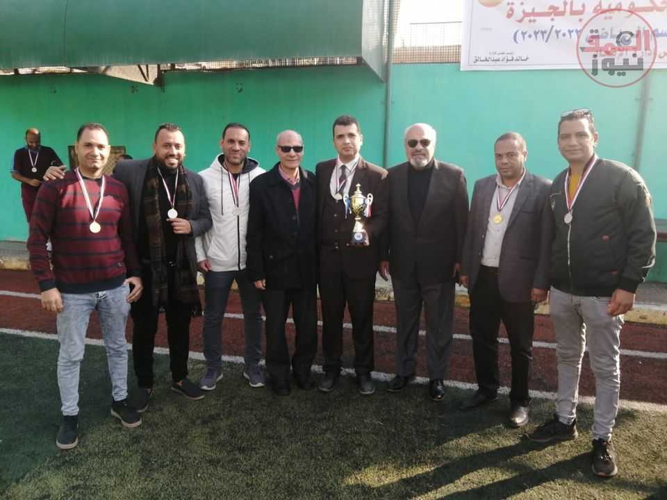 فوز فريق تنس الطاوله بالجيزة بكأس بطوله دوري المصالح الحكومية