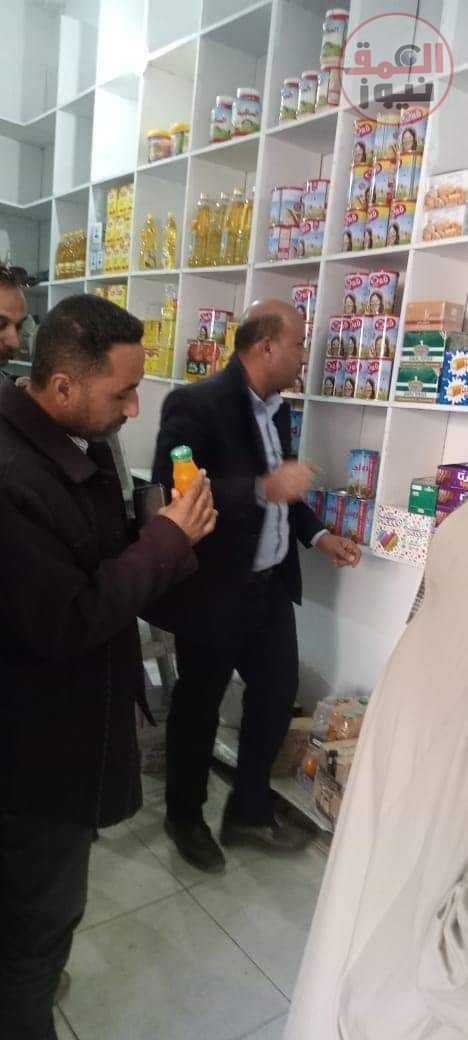 تحرير 14 محضر اشغالات وتموين خلال حملة رقابية بمركز دير مواس بالمنيا