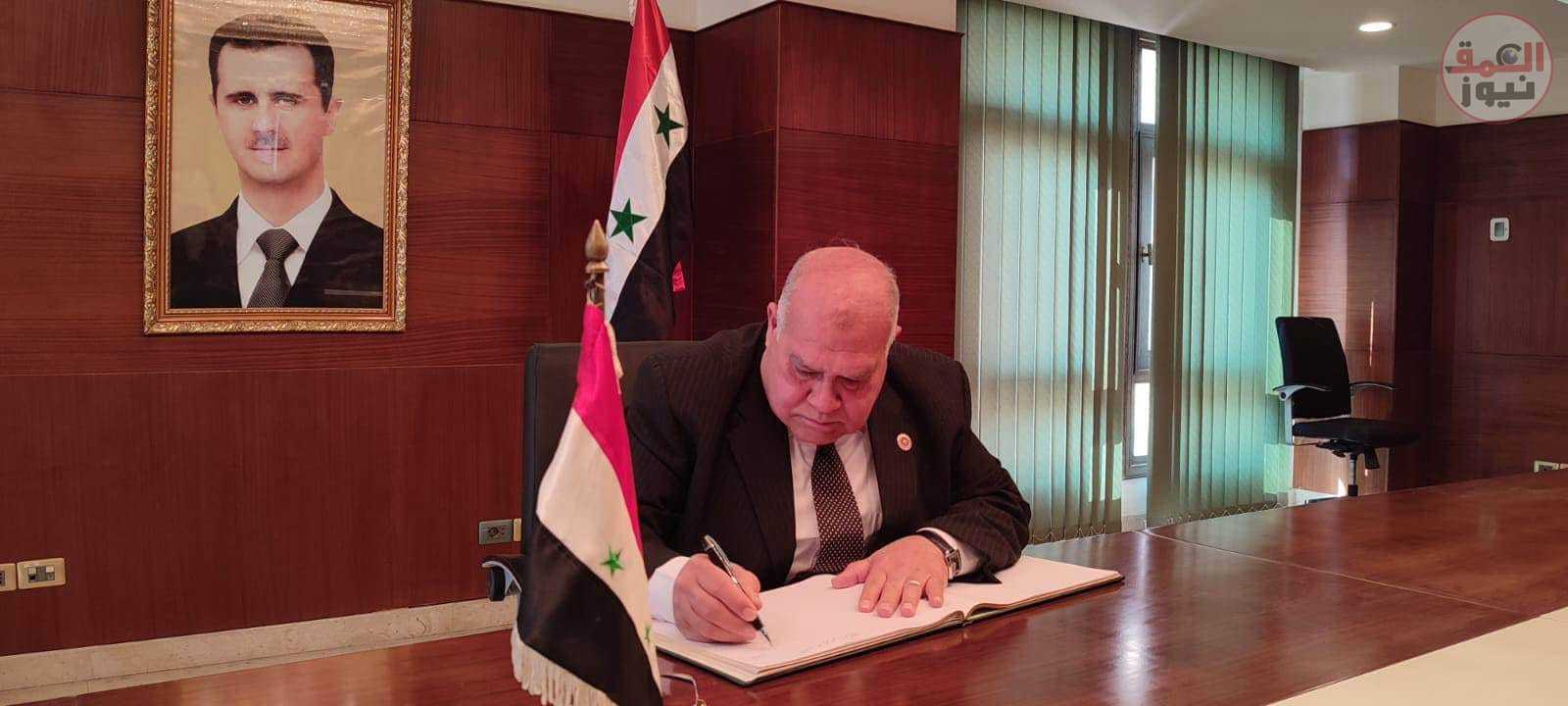 " الشهابي " يترأس وفد حزب الجيل لتقديم واجب العزاء للسفير السورى فى ضحايا الزلزال المدمر