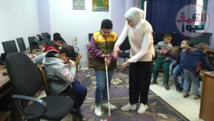 مؤسسة مصر الخير تجري حقيبة المهارات الحياتية ذوى الاعاقة البصرية بمحافظة سوهاج