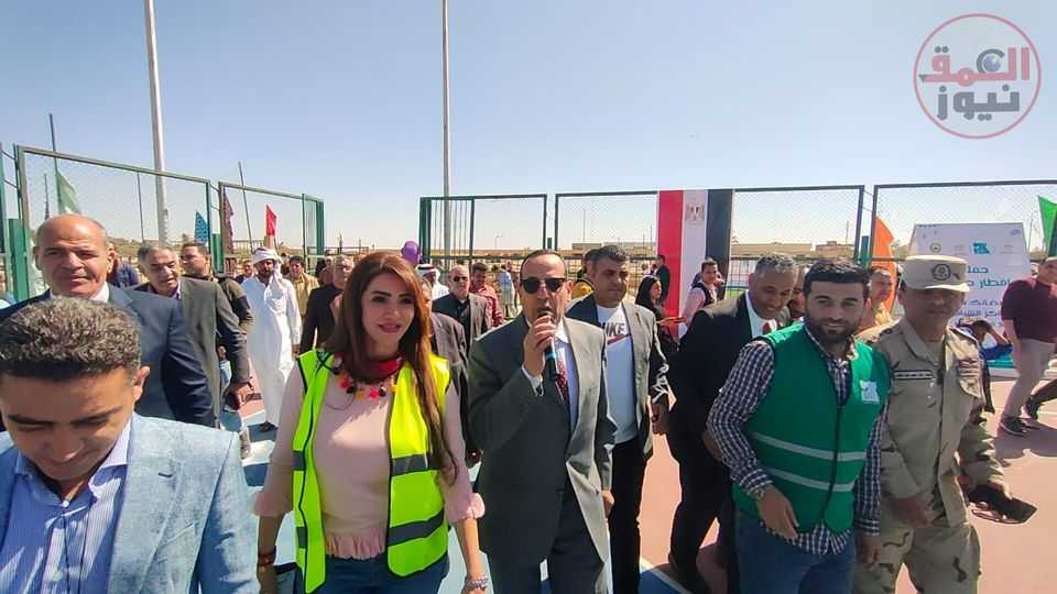 الفنانة " لقاء سويدان " تشارك في نشر البهجة علي أهالي سيناء