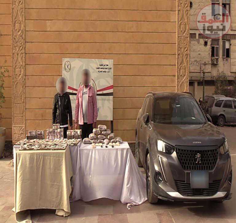 بـ 12 كيلو "إستروكس".. سقوط مروجي المخدرات بالجيزة