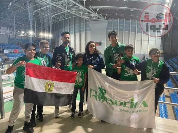 تعليم الإسكندرية يفوز بمسابقة الروبوتات باليونان