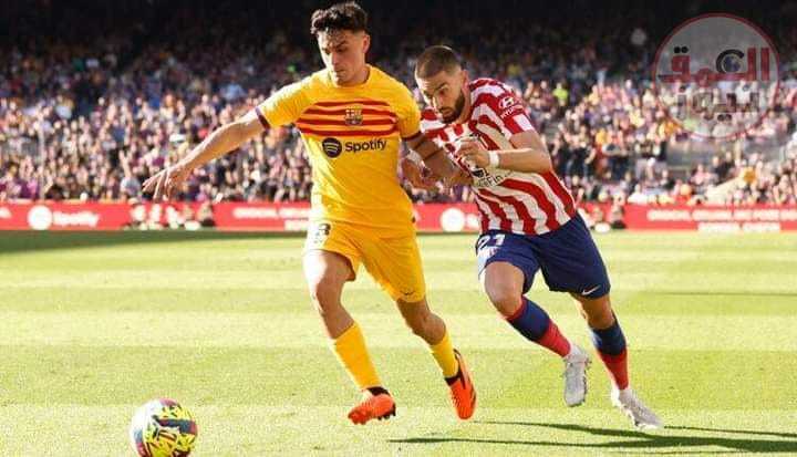 فوز برشلونة على أتليتيكو مدريد 1-صفر ويقترب من حسم لقب الدوري الإسباني