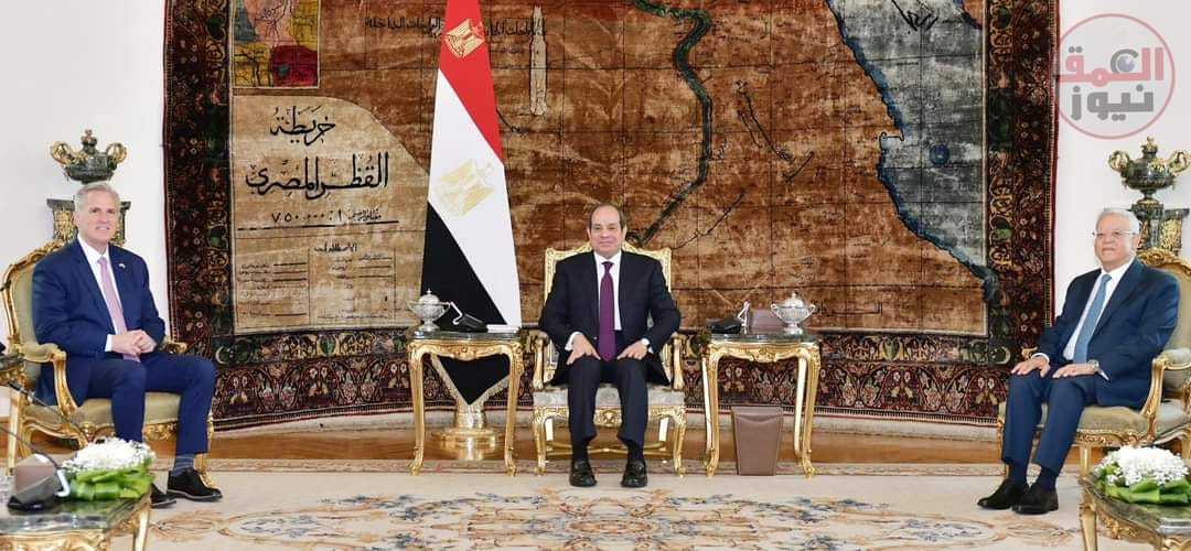 السيد الرئيس يستقبل وفد رفيع المستوى برئاسة رئيس مجلس النواب الأمريكي