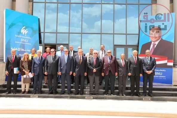 عاشور يتفقد جامعة بنها الأهلية ويشهد الاجتماع الأول لمجلس الأمناء