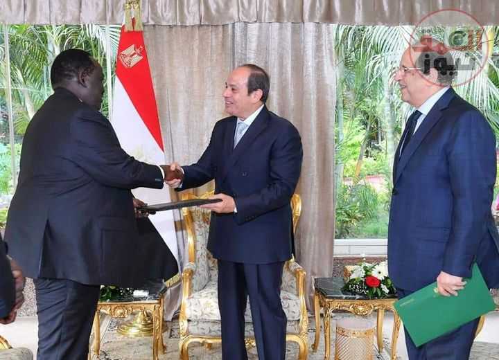 السيد الرئيس يستقبل المستشار الأمنى لرئيس جنوب السودان