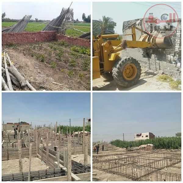 ضمن حملات الموجة ٢١ لإزالة التعديات إزالة ١٣ حالة تعدي بمساحة ١٩٨١ م٢ بنطاق ٥ مراكز بالبحيرة