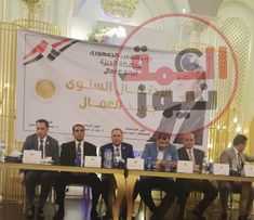 بالصورالمستشار / أحمد حبيب الأمين العام لمحافظة الجيزة. والنائب أحمد عاشور عضو مجلس النواب خلال احتفالية حزب الشعب الجمهورى بمناسبة عيد العمال و تكريم العامل المثالى