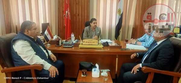 جهاز مدينة النوبارية الجديده. يستضيف مسؤل هيئة التنميه الصناعيه. لعمل مقر لهم خدمه لتنمية الصناعه بالمدينه