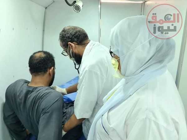 الكشف على ١٢٢٤ مواطن خلال قافلة طبية مجانية بقرية التل الكبير بالتحرير بوجود ٩ عيادات طبية