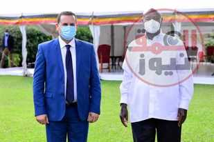 الرئيس الأوغندي يوري كاغوتا موسيفيني يستقبل بالقصر الرئاسي وزير الخارجية بالحكومة الليبية