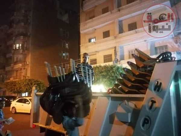 رفع 796 حالة اشغال طريق مخالف بنطاق 5 مراكز بالبحيرة